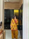 Nsr 909 Heavy Pure Natural Crepe Kurti With Farshi Pant
